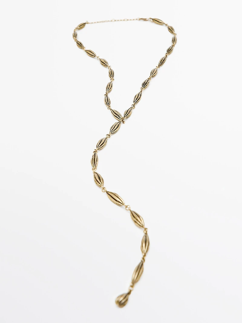Collier long cacao