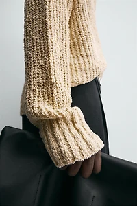TEXTURED KNIT CARDIGAN