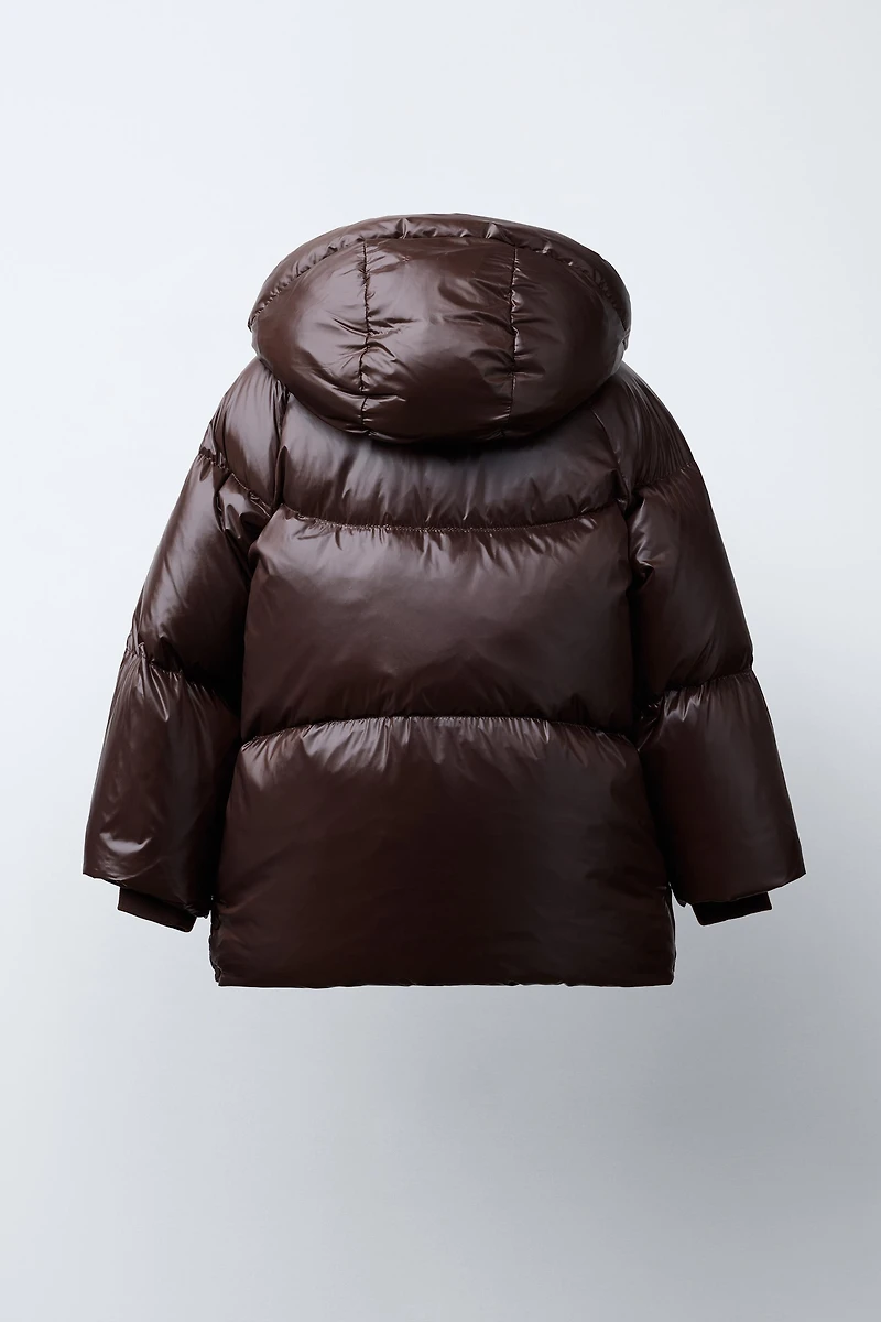 DOWN PUFFER COAT, WATER REPELLENT AND WIND RESISTANT