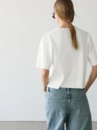 Short sleeve cardigan with button details