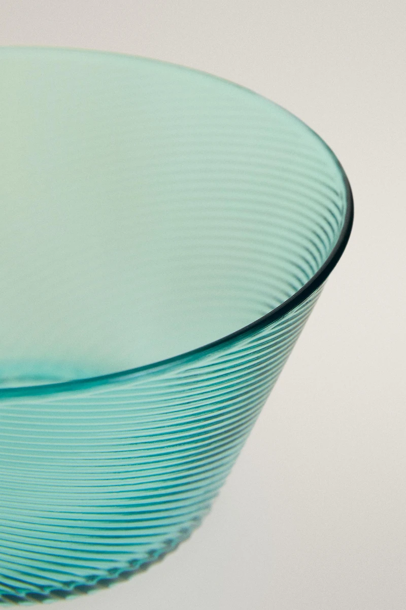 ACRYLIC BOWL WITH LINES