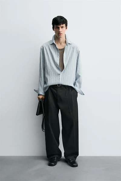 CHEMISE STRUCTURÉE À RAYURES