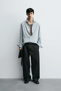 TEXTURED STRIPED SHIRT