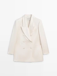 Satin blazer with buttons - STUDIO