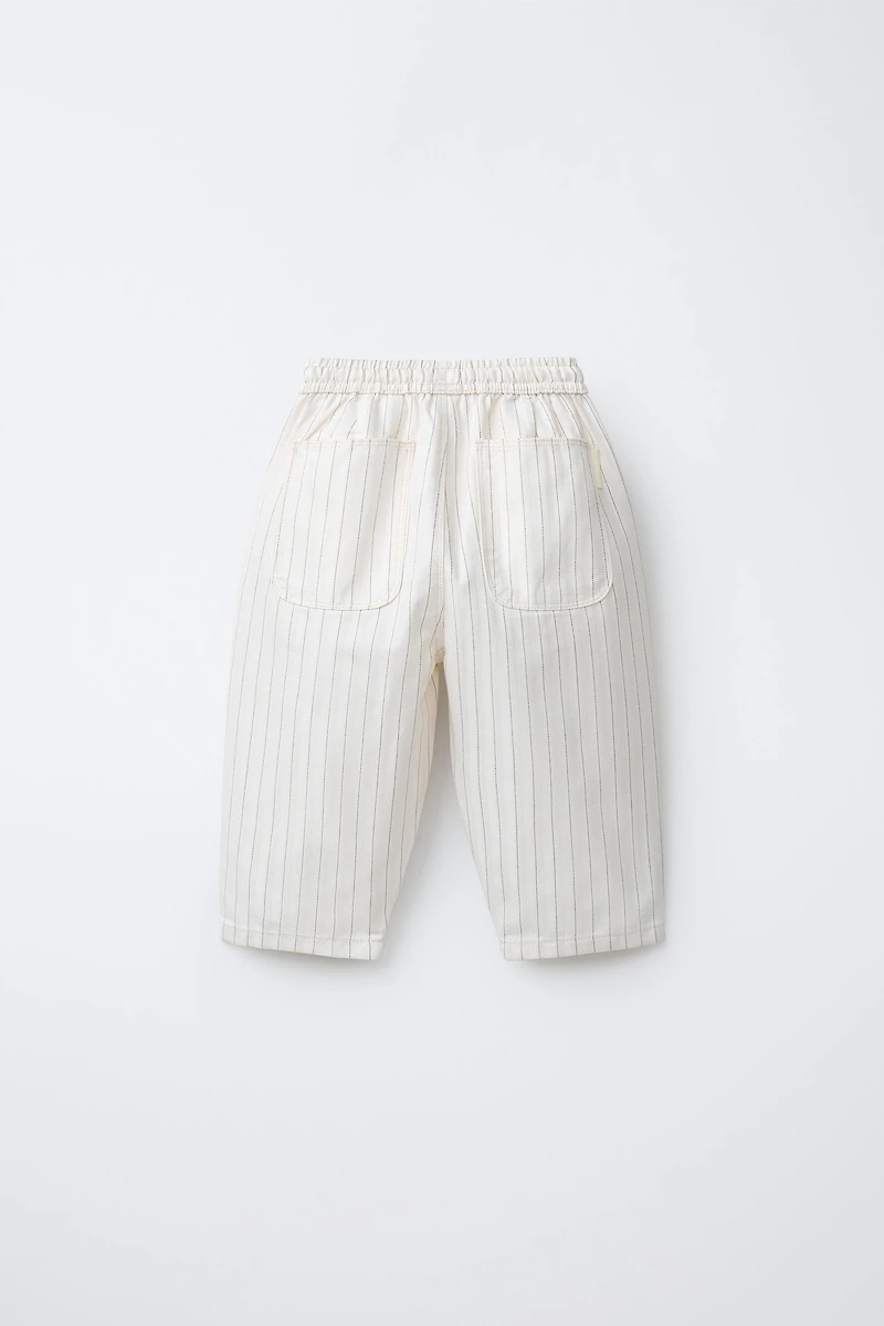 PANTALON CONFORTABLE À RAYURES