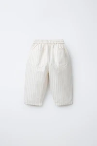 PANTALON CONFORTABLE À RAYURES