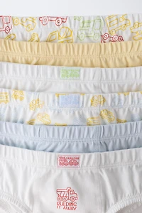 1 1/2-6 YEARS/ SIX-PACK VEHICLE UNDERWEAR