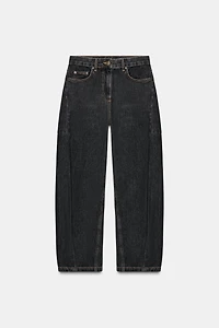 ZW COLLECTION MID-RISE ANKLE BALLOON JEANS