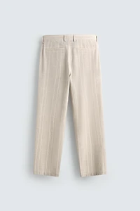 REGULAR FIT STRIPED PANTS