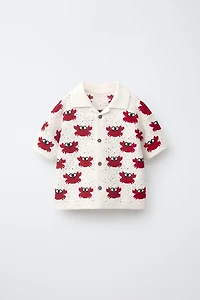 CHEMISE CROCHET CRABES