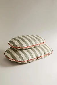 COUSSIN OVALE RAYURES ANIMAUX DE COMPAGNIE