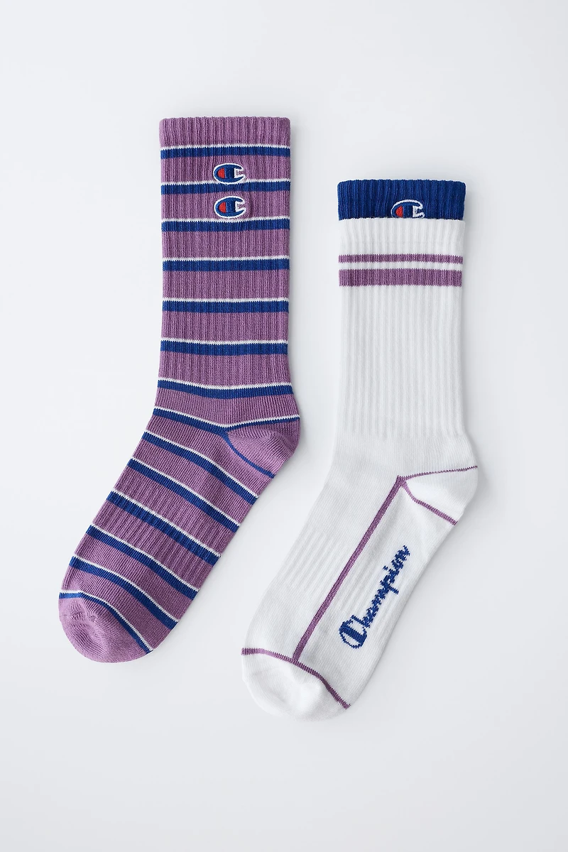 CHAUSSETTES MONTANTES RAYURES ET BANDES CHAMPION ® X ZARA