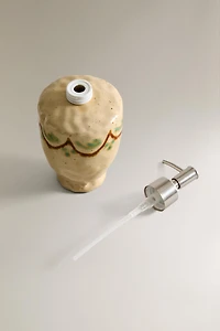 DISTRIBUTEUR SAVON CÉRAMIQUE PEINTE