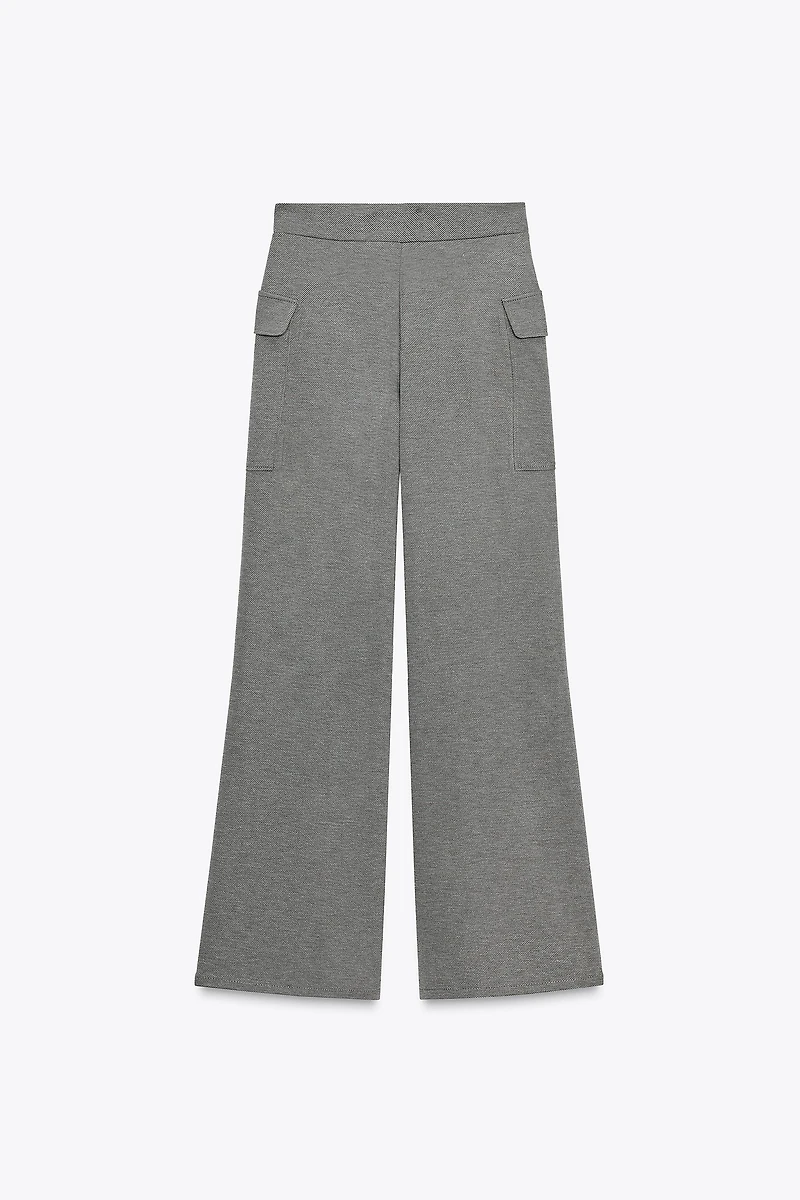 PIQUÉ PANTS WITH POCKETS