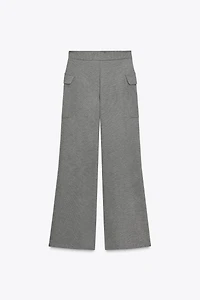 PIQUÉ PANTS WITH POCKETS