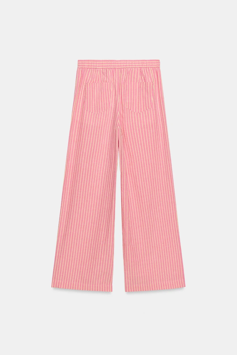 WIDE STRIPED PANTS