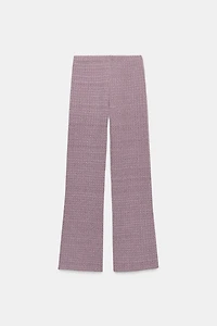 TEXTURED STRETCH PANTS