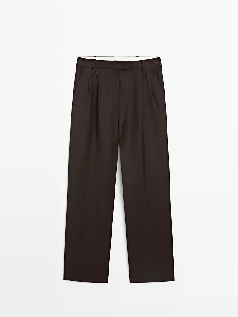 Darted trousers with belt loops - STUDIO