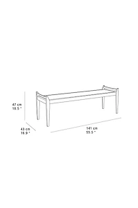 BANC LONG BOIS