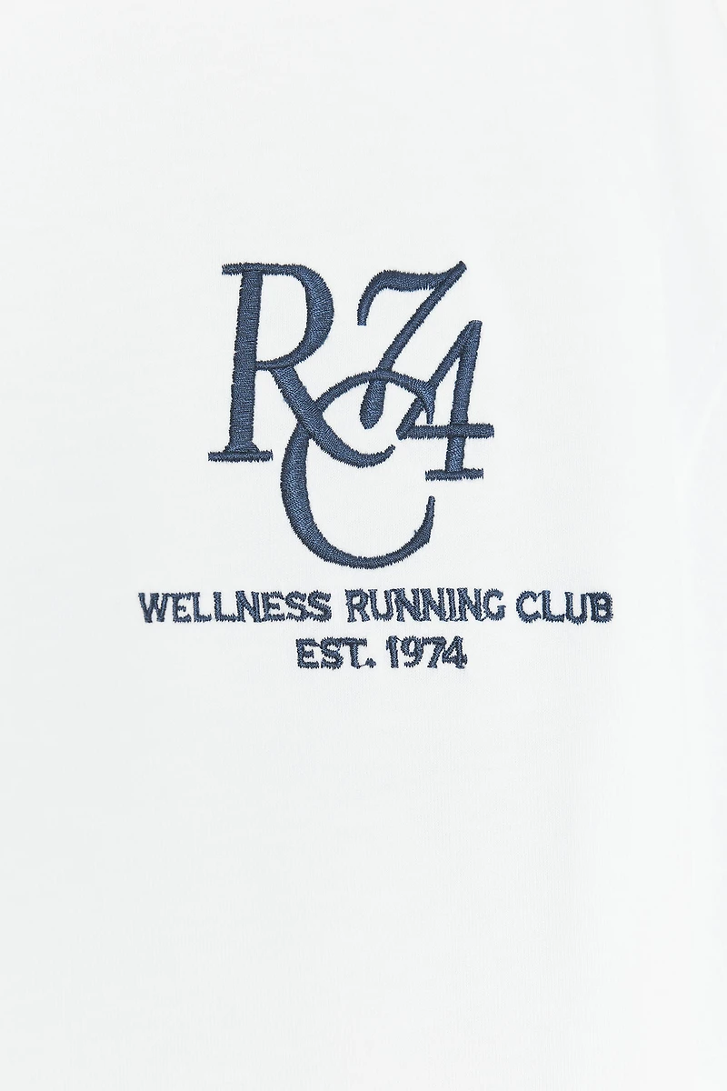 TEXT EMBROIDERED T-SHIRT
