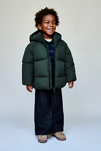 MANTEAU REMBOURRÉ À CAPUCHE DÉPERLANT