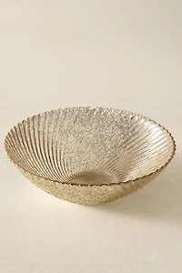 CHRISTMAS SHINY GLASS SALAD BOWL