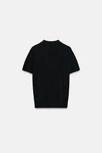 SHORT SLEEVE KNIT POLO SHIRT