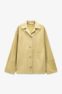 LIMITED EDITION SUEDE LEATHER POCKET SHIRT