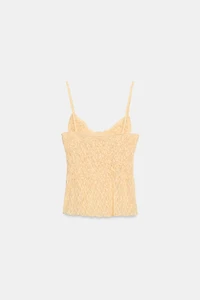 LACE RUCHED TOP