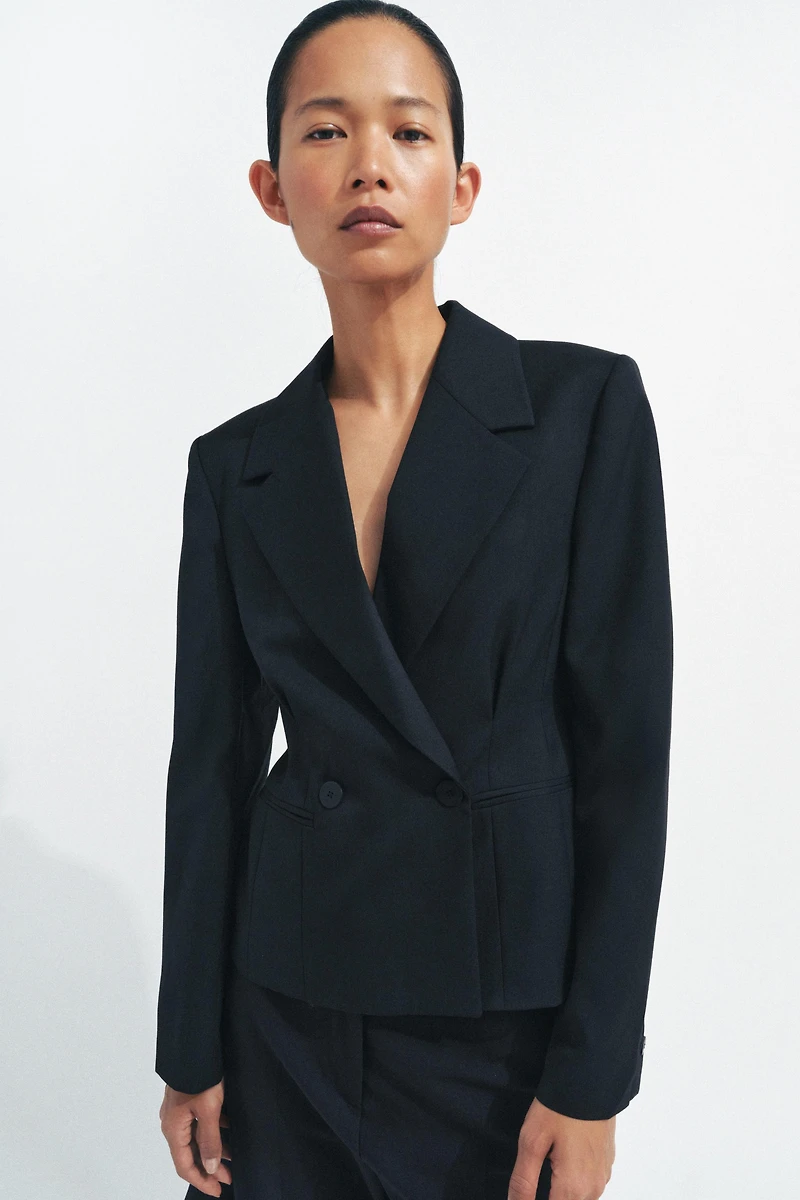 VESTE AJUSTÉE AVEC LAINE ZW COLLECTION