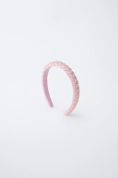 SATIN BEADED HEADBAND