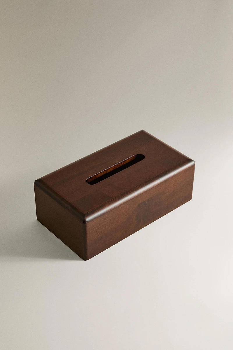 WOODEN TISSUE BOX