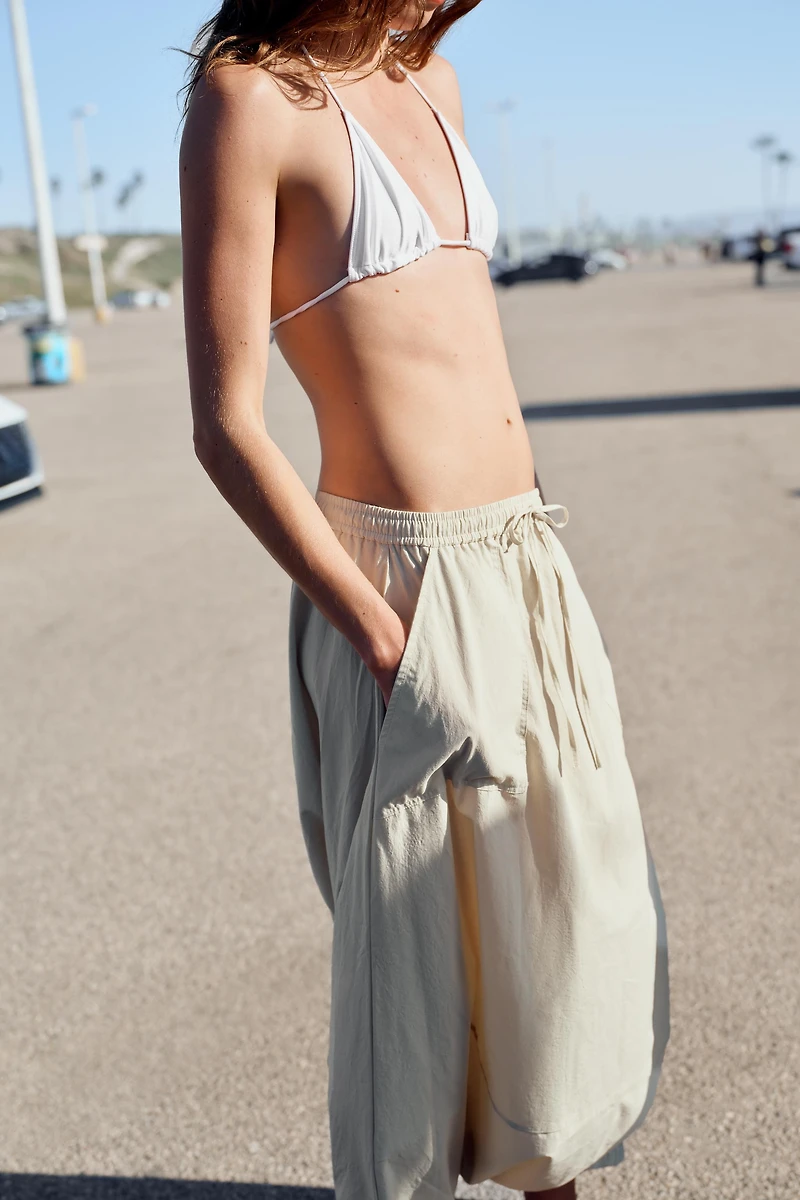 NYLON BALLOON PANTS