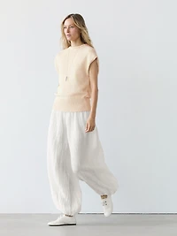 Linen sarouel trousers