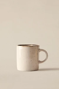 PORCELAIN MUG WITH ANTIQUE FINISH RIM