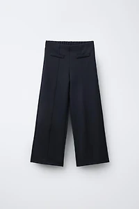 PANTALON WIDE LEG AVEC NERVURE