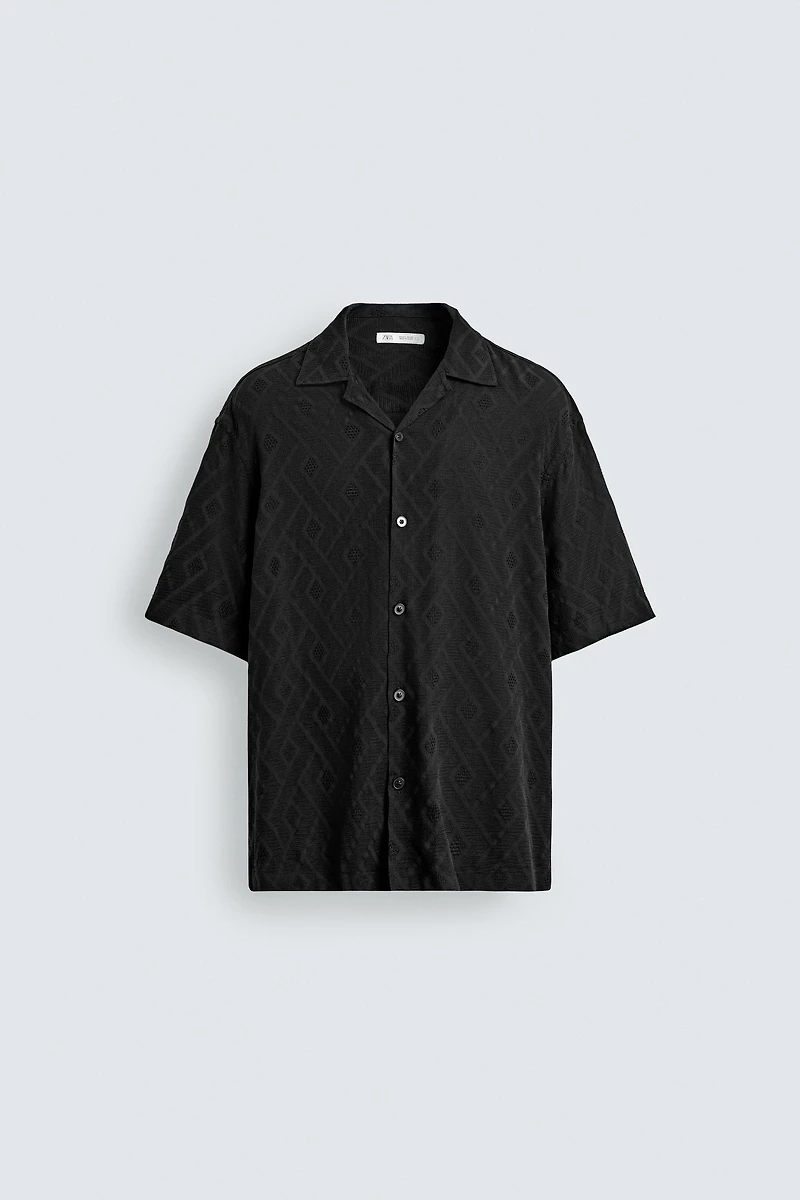 GEOMETRIC JACQUARD SHIRT