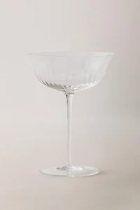 LINED GLASS COCKTAIL COUPE