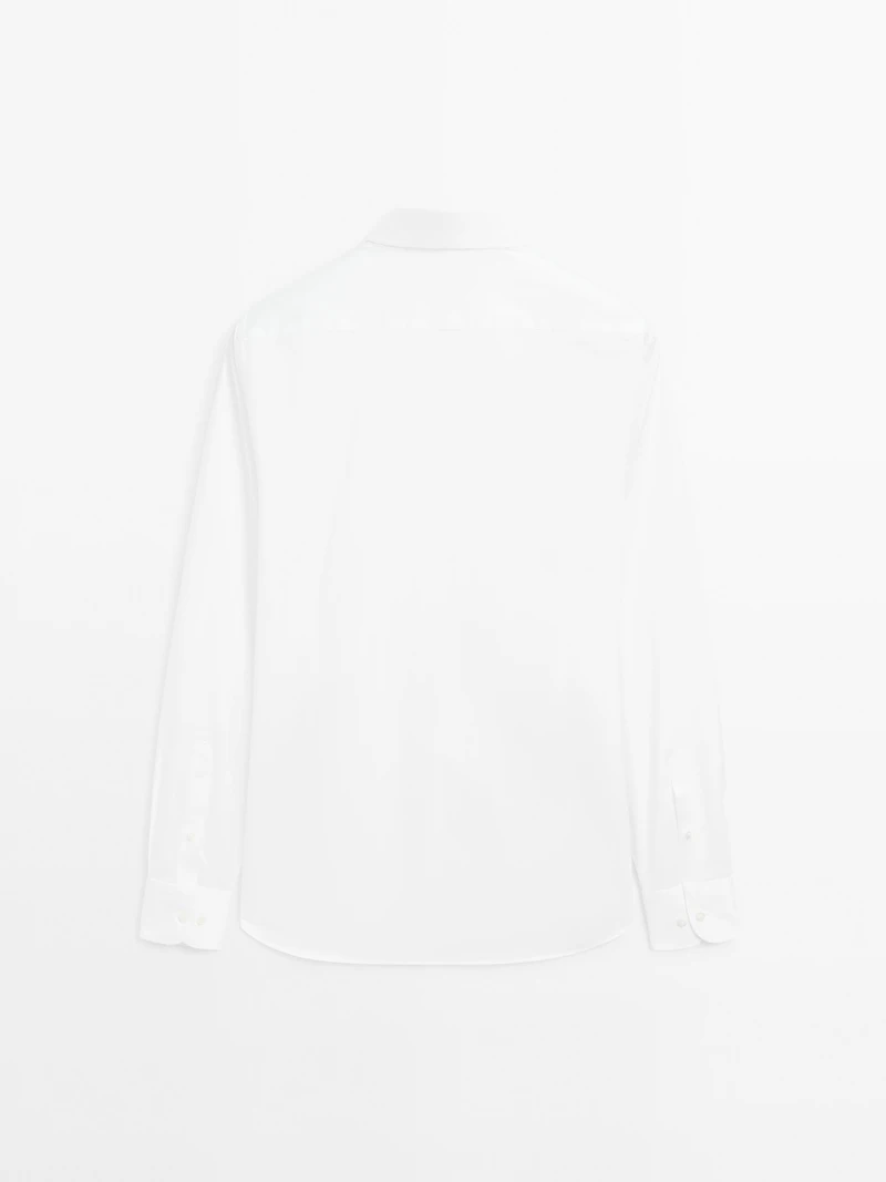 Slim fit 100% cotton shirt