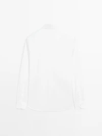 Slim fit 100% cotton shirt