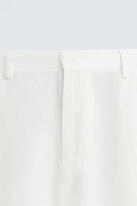 RELAXED FIT 100% LINEN PANTS