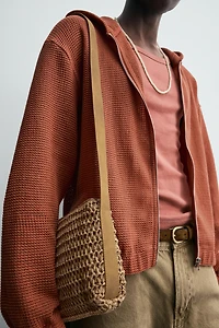 WOVEN CROSSBODY BAG