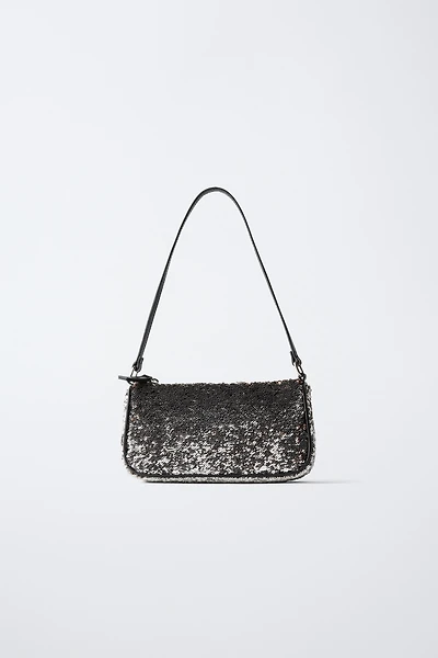 SEQUINED SHOULDER BAG