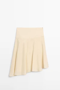 Jupe midi fluide asymétrique
