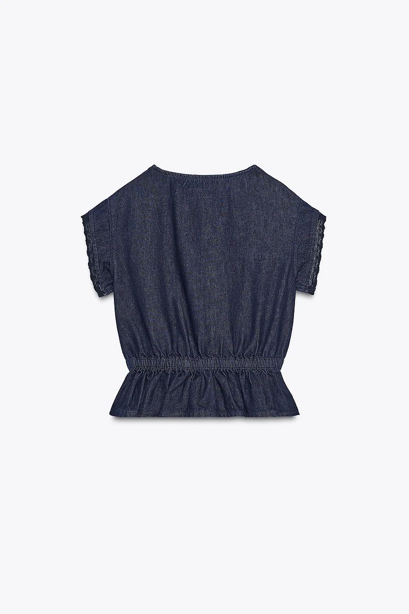 LACE DENIM SHIRT