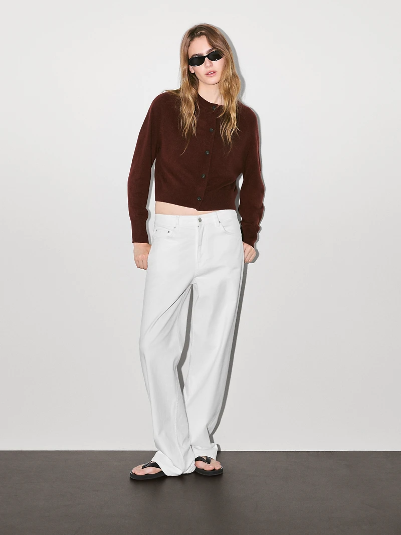 Cardigan manches longues 100 % cachemire