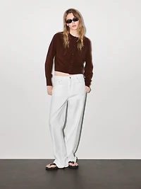 Cardigan manches longues 100 % cachemire