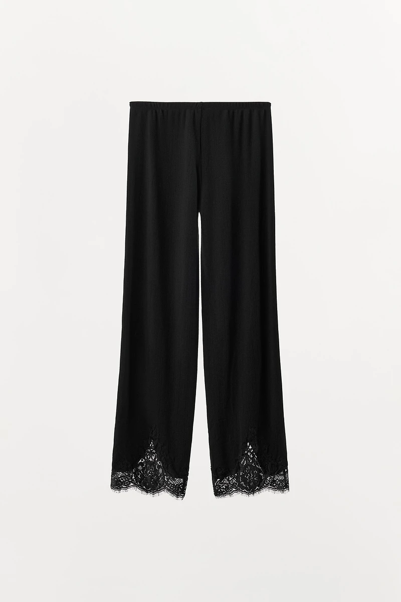POINTELLE LACE PANTS