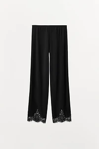 POINTELLE LACE PANTS