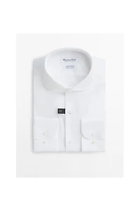 Slim fit easy iron poplin shirt